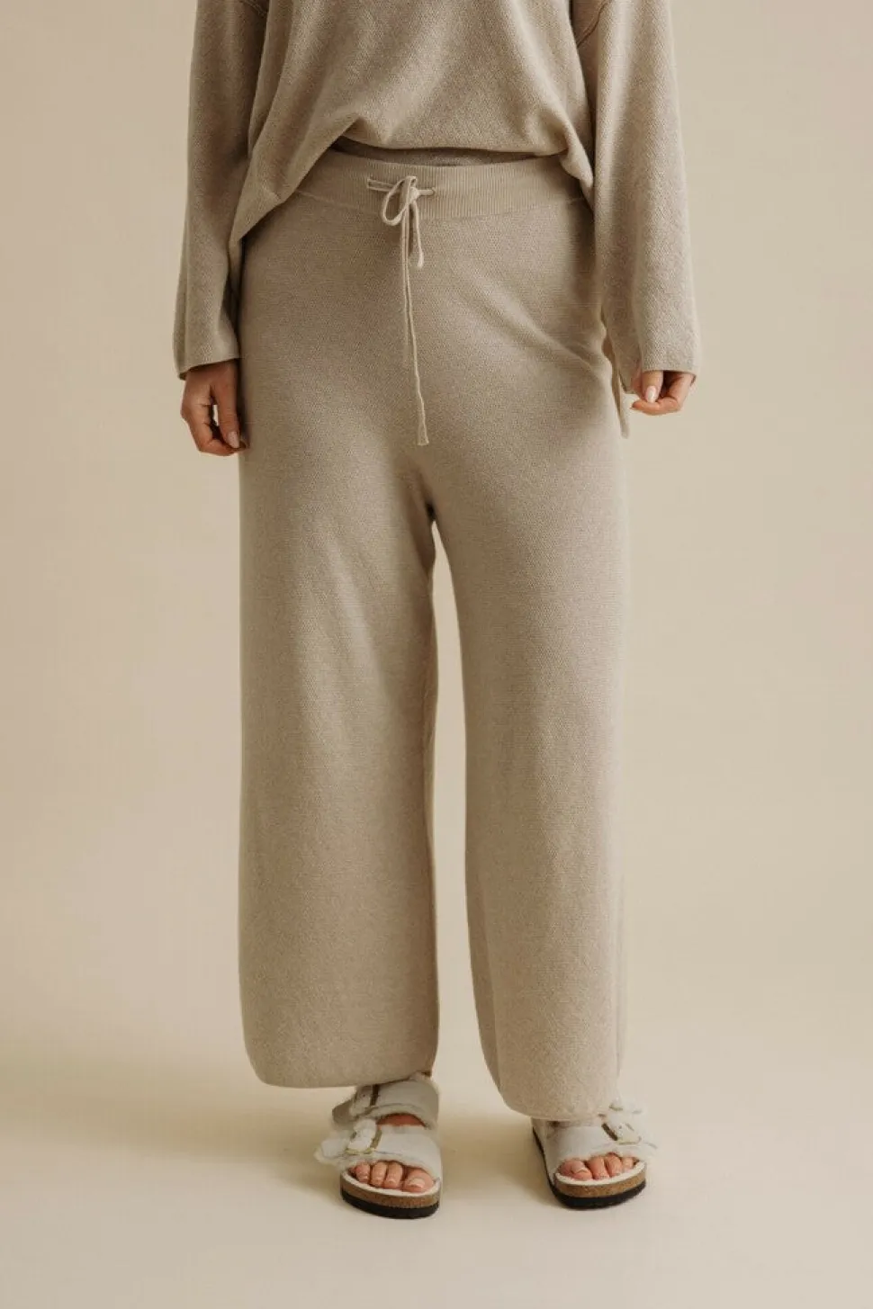 Talamaya Winter Retreat MerinoCotton Pant - Wheat