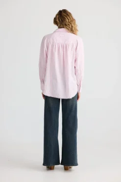 Talisman Yellowstone Shirt - Pink Stripe