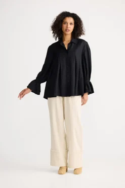 The Shanty Aeris Shirt - Black