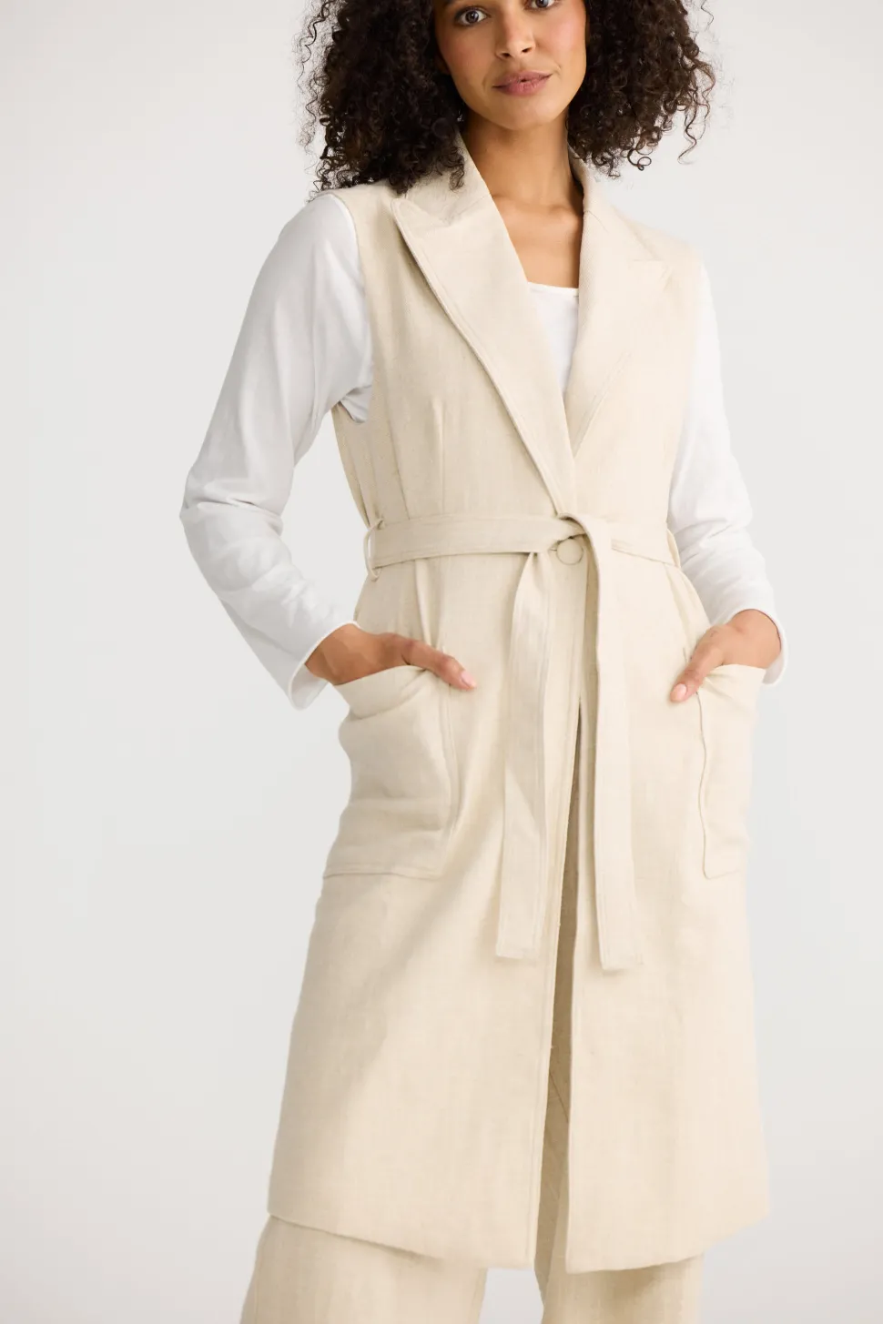 The Shanty Noa Vest - Natural