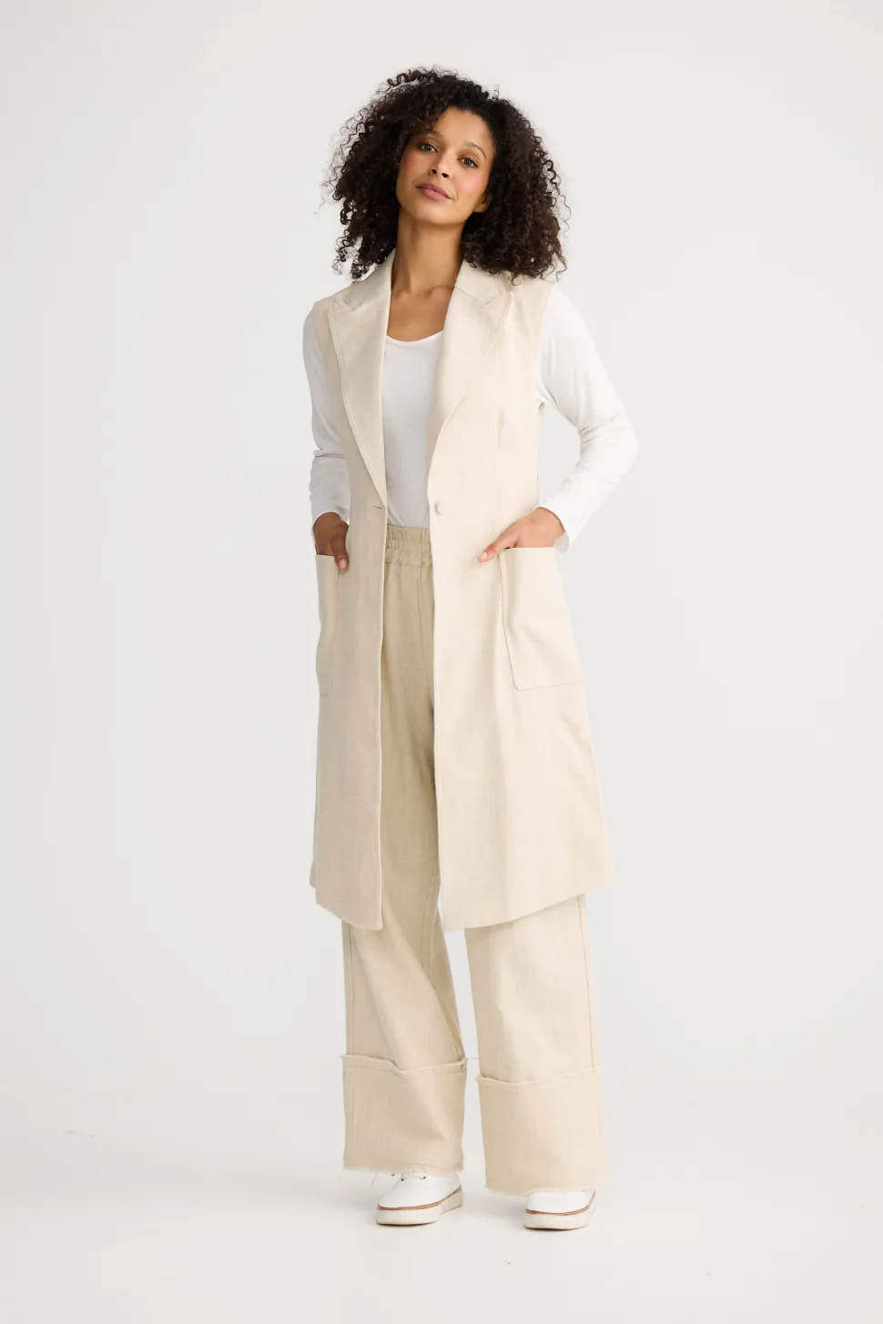 The Shanty Noa Vest - Natural