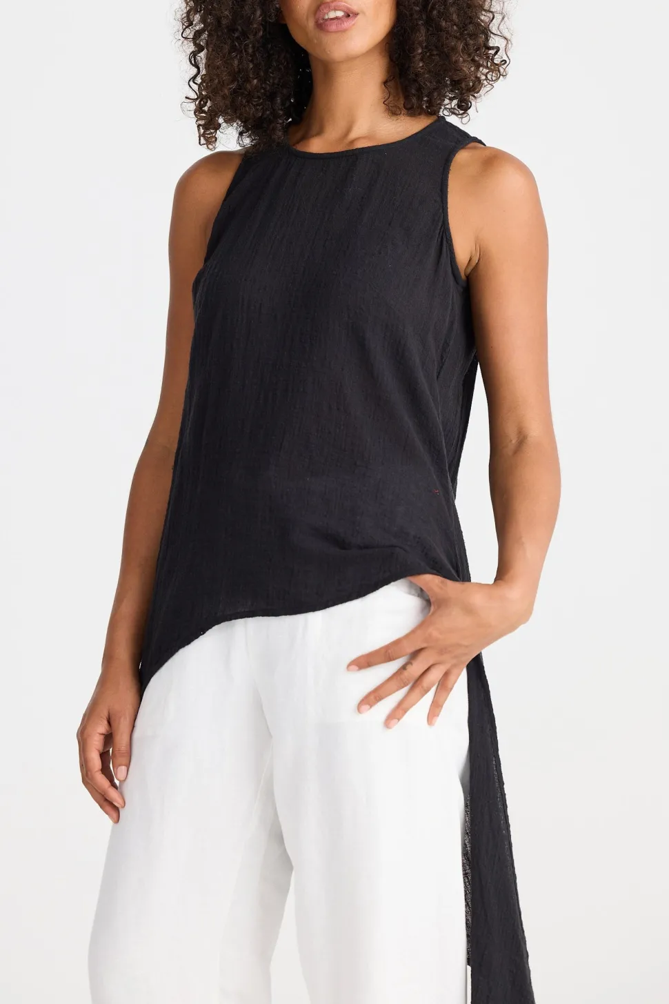 The Shanty Sicily Singlet - Black