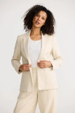 The Shanty Tavira Blazer - Natural