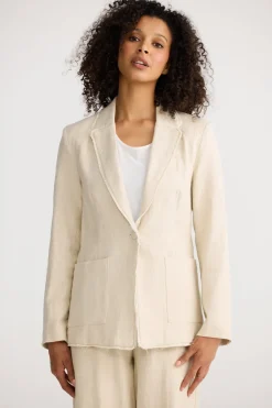 The Shanty Tavira Blazer - Natural