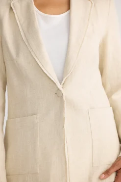 The Shanty Tavira Blazer - Natural