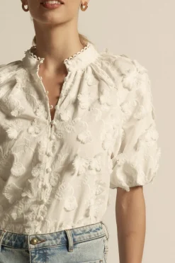 Zoe Kratmann Solstice Top - Porcelain Broderie
