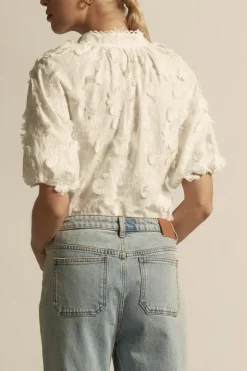 Zoe Kratmann Solstice Top - Porcelain Broderie