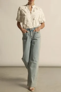 Zoe Kratmann Solstice Top - Porcelain Broderie