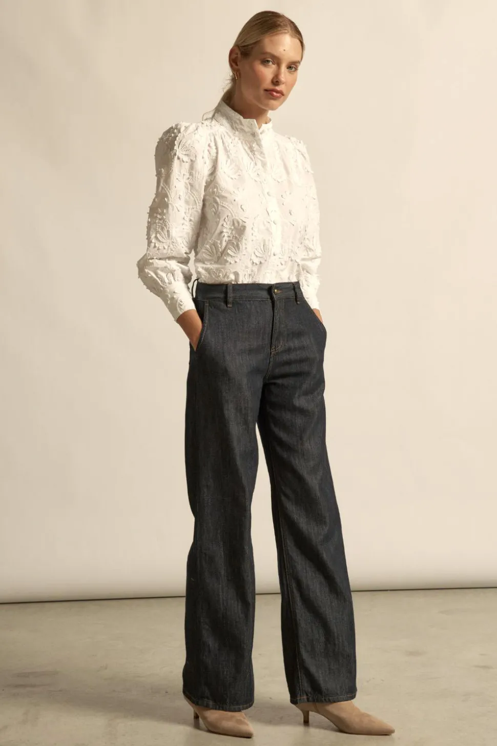 Zoe Kratzmann Fete Top - Porcelain
