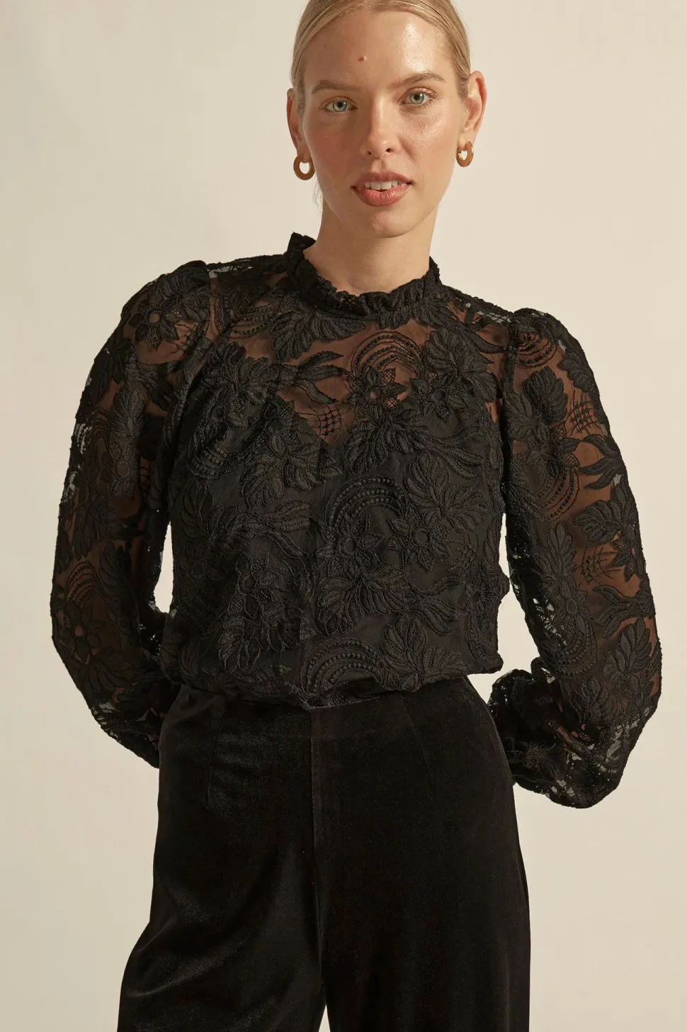Zoe Kratzmann Glint Top - Black