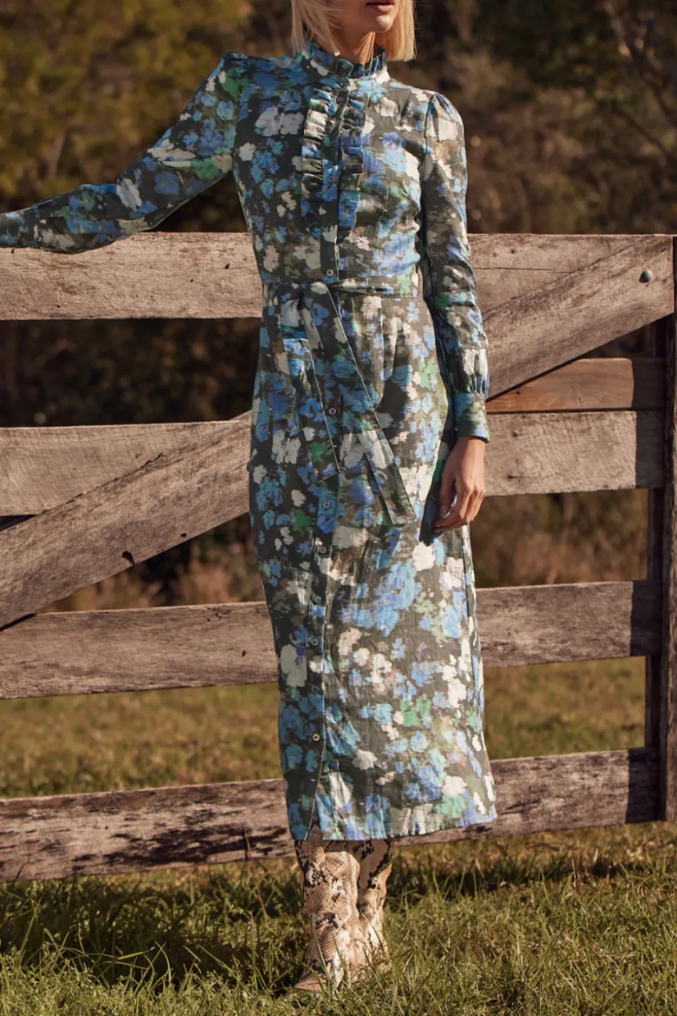 Zoe Kratzmann Graduate Dress - Forest Blur