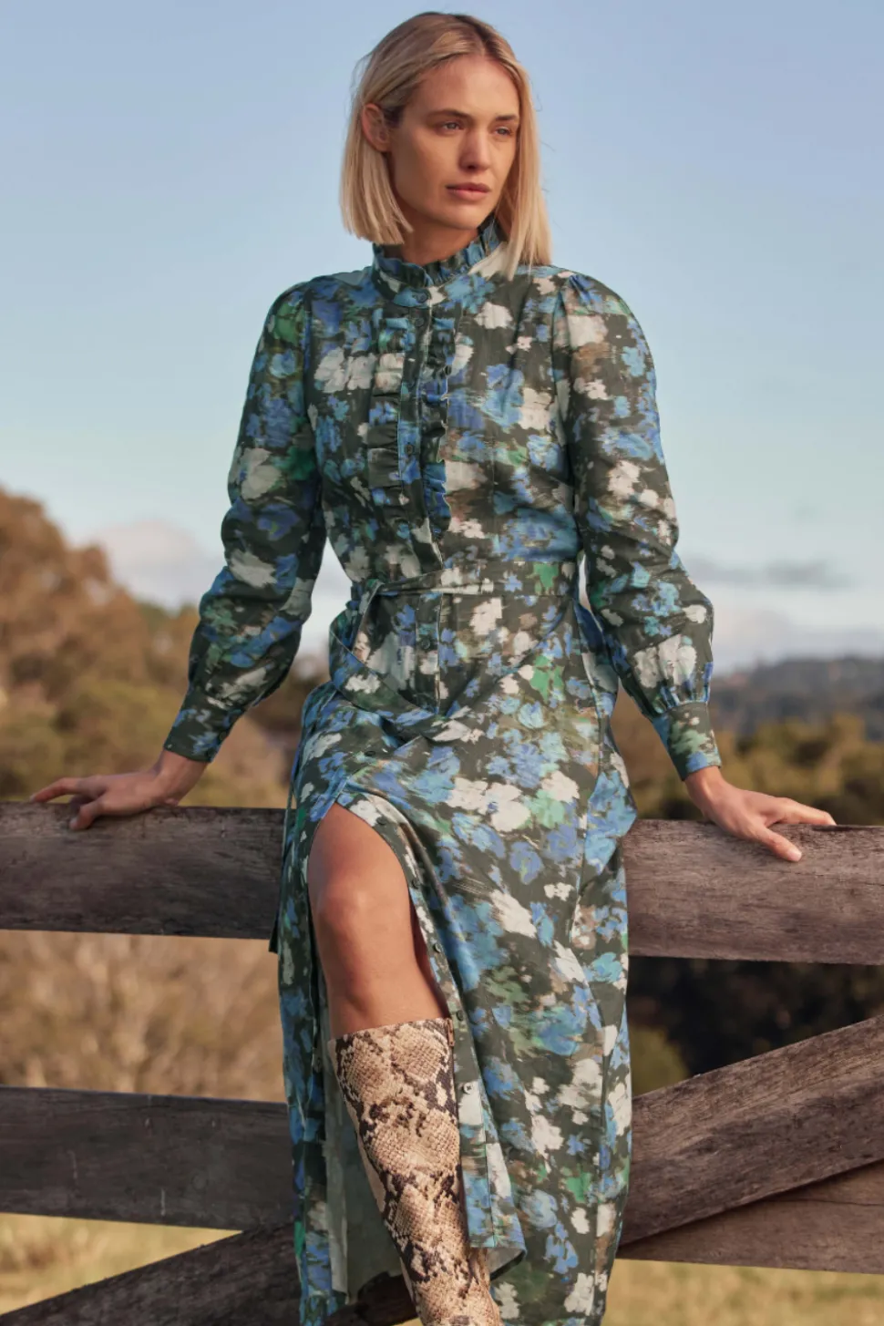 Zoe Kratzmann Graduate Dress - Forest Blur