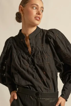 Zoe Kratzmann Vista Top - Black Check